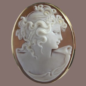 Modern Cameo brooch